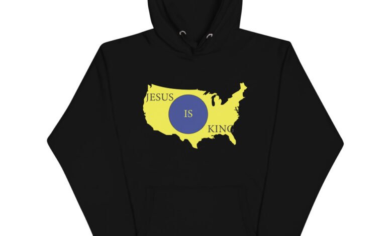 Jesus is King Map Unisex Hoodie