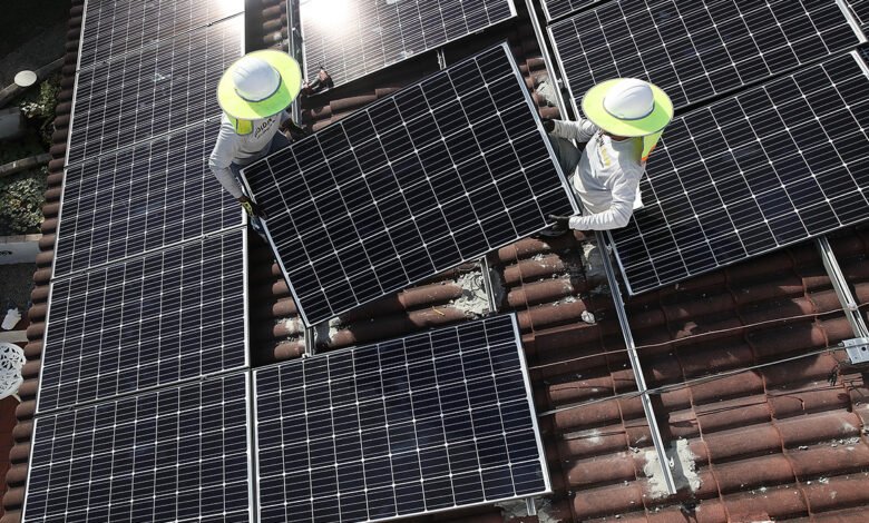 Solar panel installation service