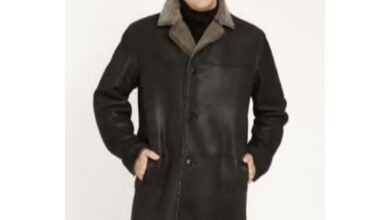 mens shearling coat