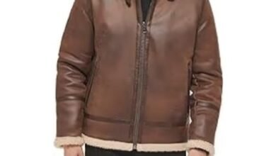 mens leather with fur