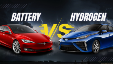 battery vs. hydrogen car