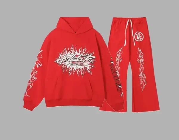 Dynamic Brand Red Hellstar Studios Records Tracksuit