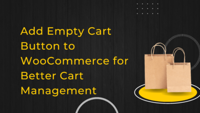 empty cart button woocommerce