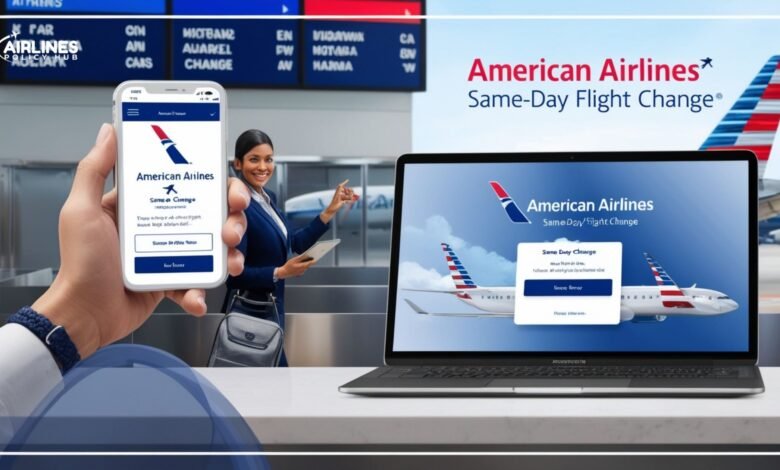 AA change flight same day