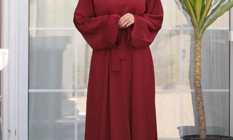 modest abaya dress is worn by woman