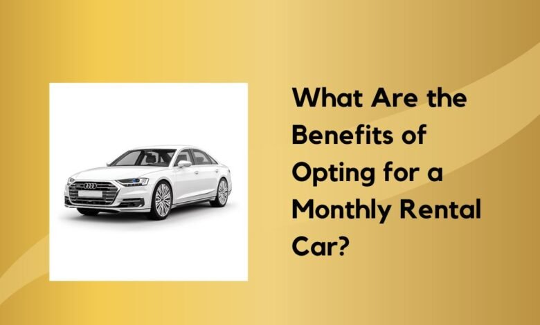 What Are the Benefits of Opting for a Monthly Rental Car