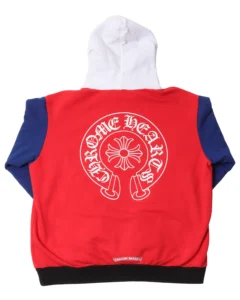 orange pattern chrome hearts hoodie 