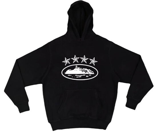 Corteiz 4Starz Alcatraz Hoodie Black