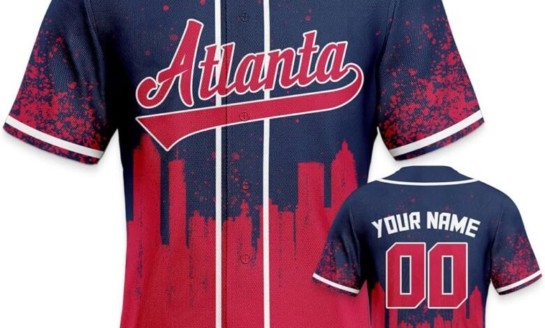 Custom Braves baseball jersey