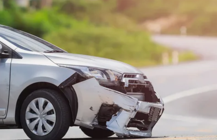 damaged car