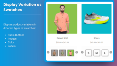 woocommerce product variations swatches