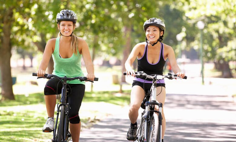 cyclist woman body