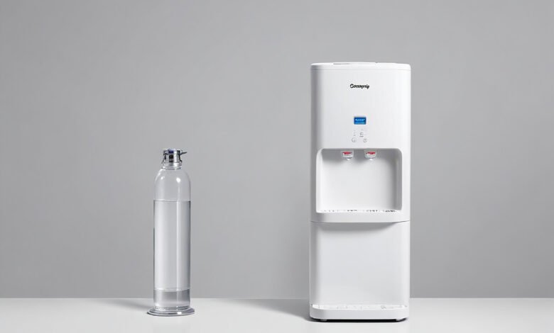 water dispenser with bottle water