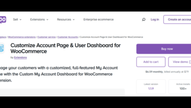 WooCommerce My Account page