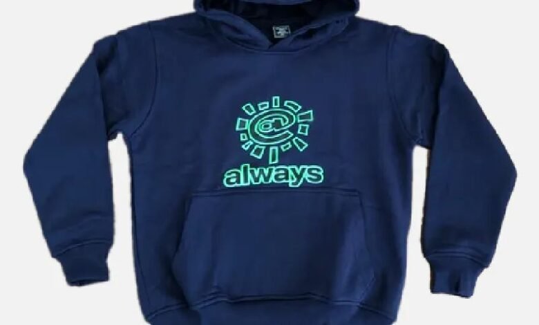 Adwysd Always Logo Navy Hoodie