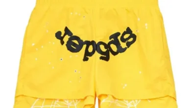 Spider Yellow Double Shorts