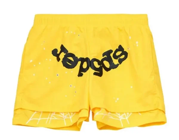 Spider Yellow Double Shorts