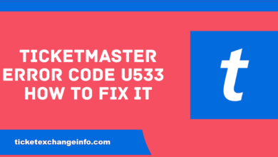 Ticketmaster Error Code U533