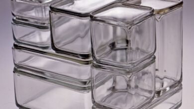 large glass containers