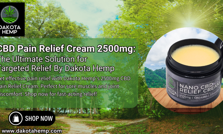 CBD Pain Relief Cream 2500mg