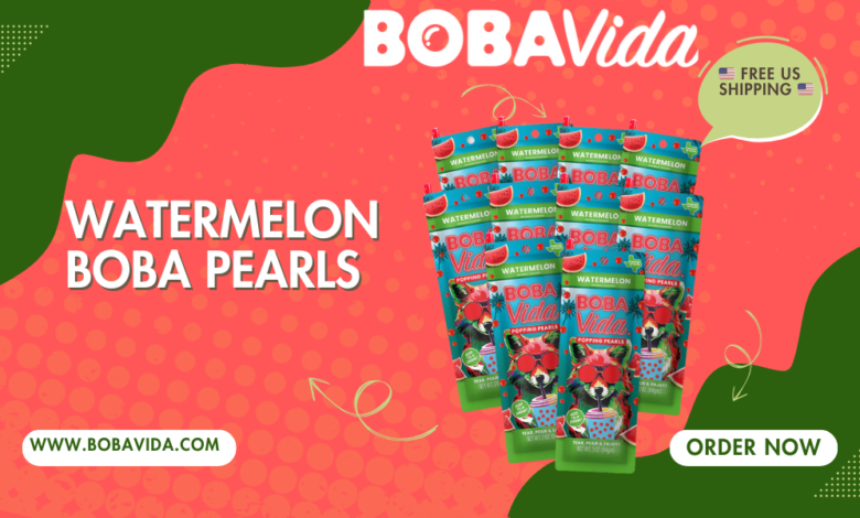 Watermelon Boba Pearls