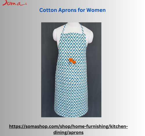 hand block printed aprons for women